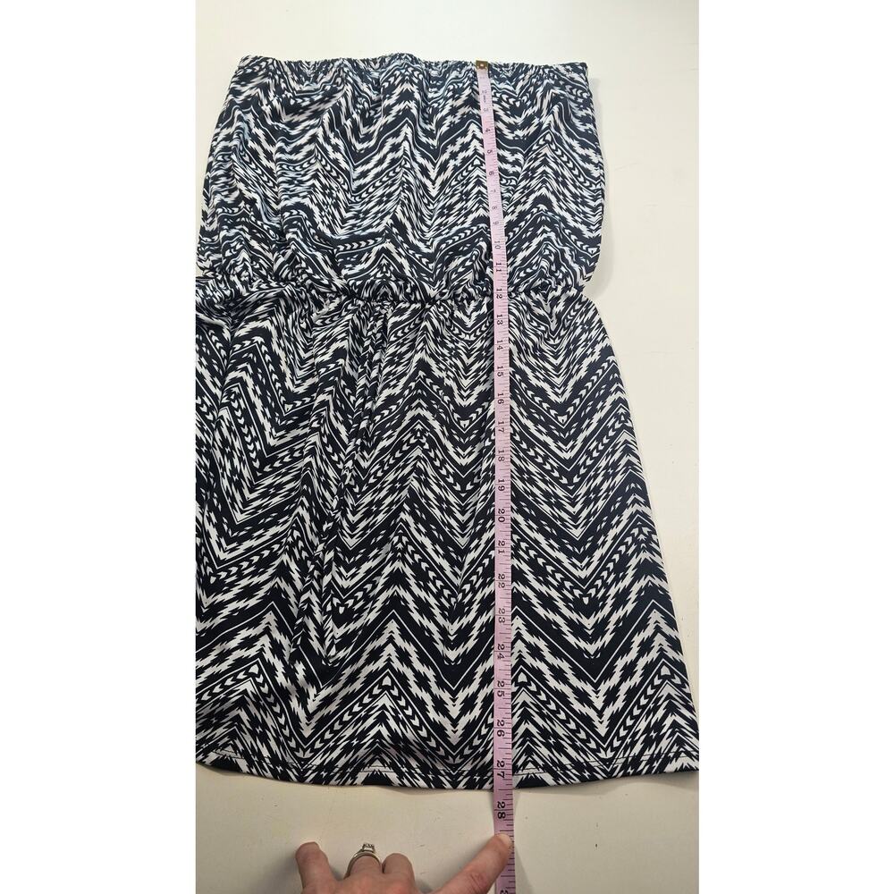Swimsuits For All Sz 14 / 16 Black White Tube Top Cover Up Tie Waist Euc Beach — image 6 of 8